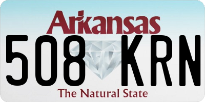 AR license plate 508KRN