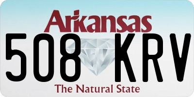 AR license plate 508KRV