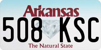 AR license plate 508KSC