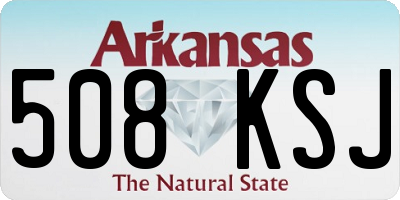 AR license plate 508KSJ