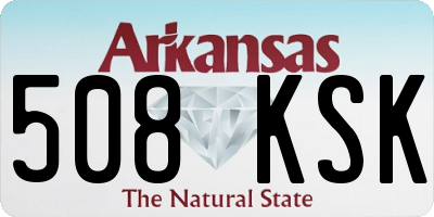 AR license plate 508KSK