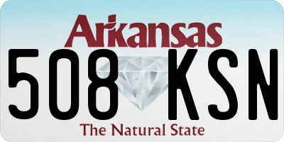 AR license plate 508KSN