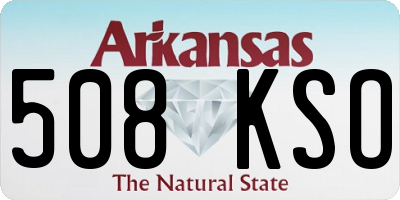 AR license plate 508KSO