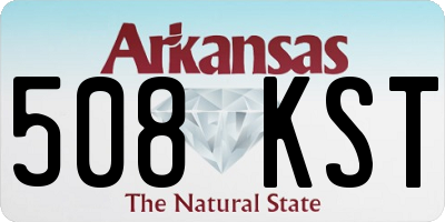 AR license plate 508KST