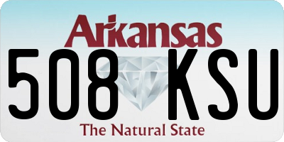 AR license plate 508KSU