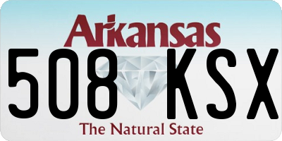 AR license plate 508KSX