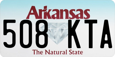 AR license plate 508KTA