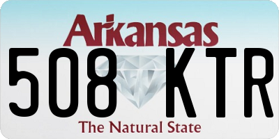 AR license plate 508KTR