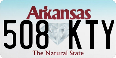 AR license plate 508KTY