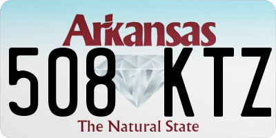 AR license plate 508KTZ