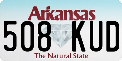 AR license plate 508KUD