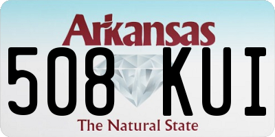 AR license plate 508KUI