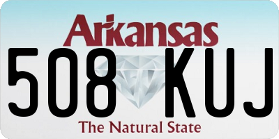 AR license plate 508KUJ