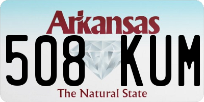 AR license plate 508KUM