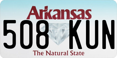 AR license plate 508KUN