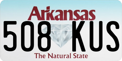 AR license plate 508KUS