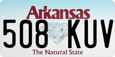 AR license plate 508KUV