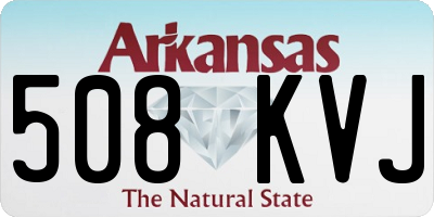 AR license plate 508KVJ