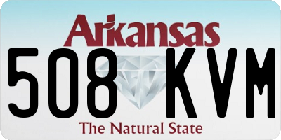 AR license plate 508KVM