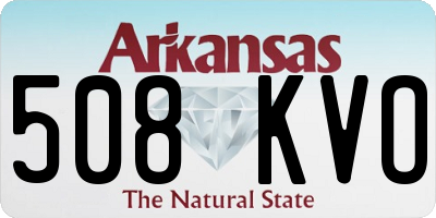 AR license plate 508KVO