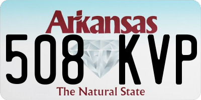 AR license plate 508KVP
