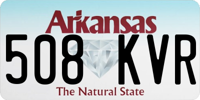 AR license plate 508KVR