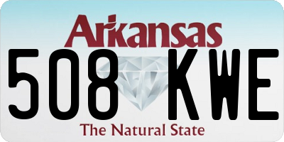 AR license plate 508KWE