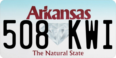 AR license plate 508KWI