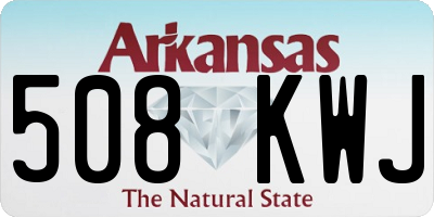AR license plate 508KWJ