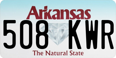 AR license plate 508KWR