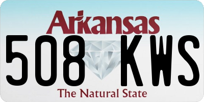 AR license plate 508KWS