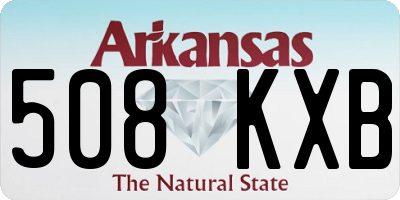 AR license plate 508KXB