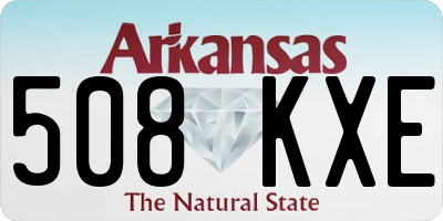 AR license plate 508KXE