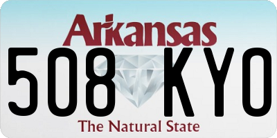 AR license plate 508KYO