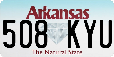 AR license plate 508KYU