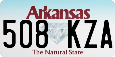 AR license plate 508KZA