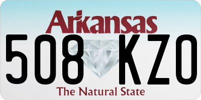 AR license plate 508KZO