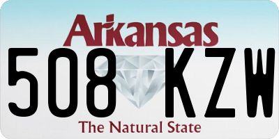 AR license plate 508KZW