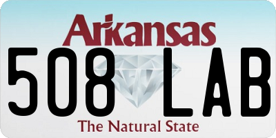 AR license plate 508LAB