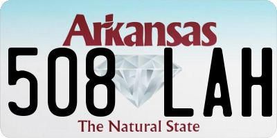 AR license plate 508LAH