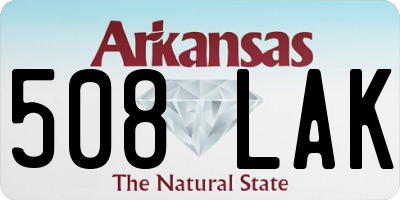 AR license plate 508LAK