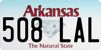 AR license plate 508LAL