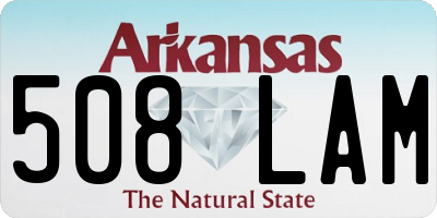 AR license plate 508LAM