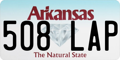 AR license plate 508LAP