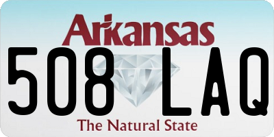 AR license plate 508LAQ