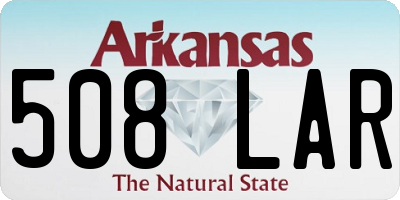 AR license plate 508LAR