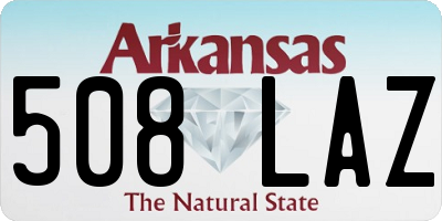 AR license plate 508LAZ