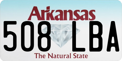 AR license plate 508LBA