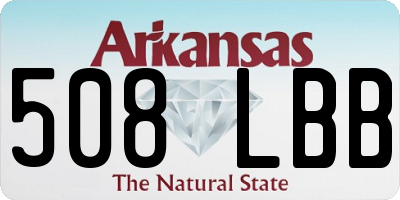 AR license plate 508LBB