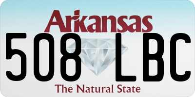 AR license plate 508LBC